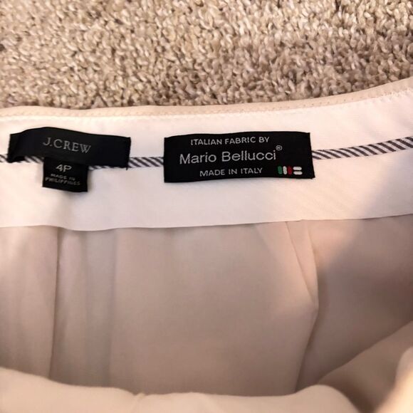 J Crew Collection side tab trousers Italian linen blend 4P - Picture 4 of 6